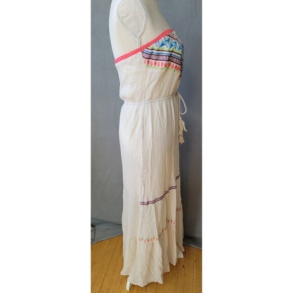 Flying Tomato Embroidered Boho Strapless Maxi Lined Dress Women’s Size S/M, GUC! - Picture 3 of 11